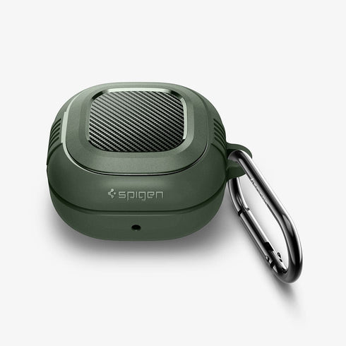 ASD01276 - Galaxy Buds 2 Pro / 2 / Pro / Live Case Rugged Armor in matte black showing the top